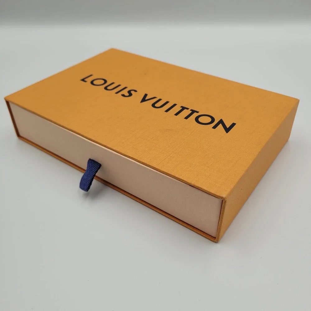 Louis Vuitton Small Orange Drawer Gift Box for Wallet Accessories 8.25x5.25x1.5